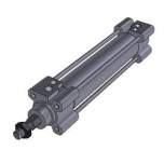 SMC C76E40-25C. C(D)76, Druckluftzylinder, doppeltwirkend, einseitige Kolbenstange