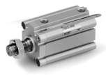 SMC CDQ2B80TF-40DCMZ. C(D)Q2, Compact Cylinder, Double Acting, Single Rod w/Auto Switch Mounting Groove