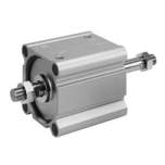 SMC CDQ2WB125TF-25DCZ-X633. C(D)Q2W-X633, Compact Cylinder, Double Acting Double Rod, Large Bore w/Auto Switch Mounting Groove, Intermediate Stroke