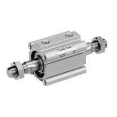 SMC CDQ2KWB63TF-40DZ. C(D)Q2KW, Kompaktzylinder, doppeltwirkend, durchgehende Kolbenstange, verdrehgesichert