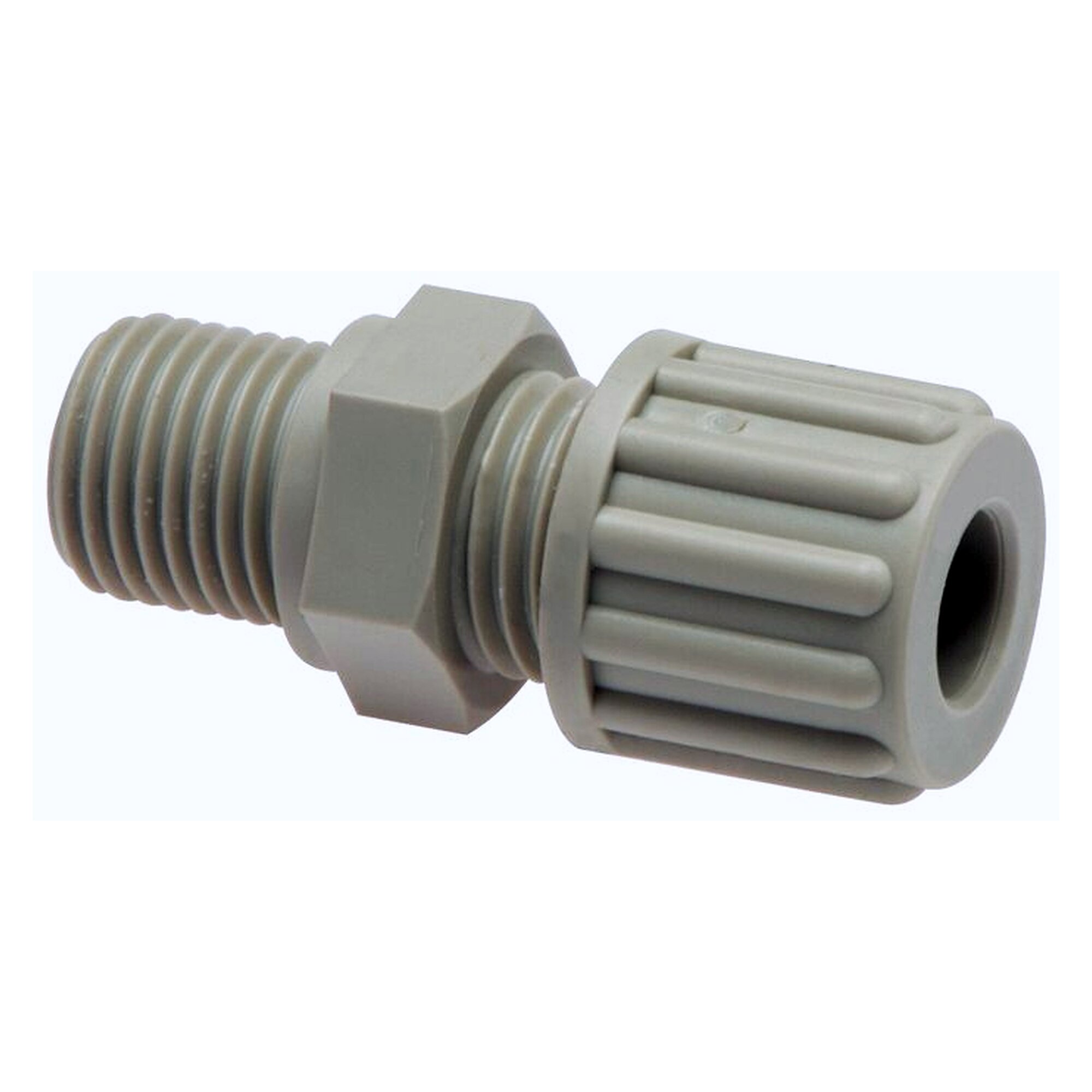 Gerade Schlauchverschraubung, G 1/4", Schlauch 14x12 mm, PA (Polyamid), Anschlussprinzip 1