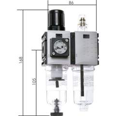 CL 014 FB M AM Futura Wartungseinheit, 2-tlg., G 1/4", 0,5-8 bar, Baur.0