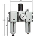 CL 3823-16 F AM Futura Wartungseinheit, 3-tlg., G 3/8", 0,5-16 bar, Baur.2