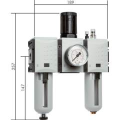 CL 3823 F M Futura Wartungseinheit, 3-tlg., G 3/8", 0,5-8 bar, Baur.2