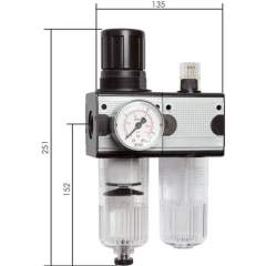 CL 12-3 AM Multifix Wartungseinheit (2), 2-tlg., G 1/2", 0,1-3 bar