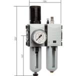 CL 382-4 F AM Futura Wartungseinheit, 2-tlg., G 3/8", 0,2-4 bar, Baur.2