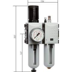 CL 12 F SI Futura Wartungseinheit, 2-tlg., G 1/2", 0,5-8 bar, Baur.2