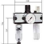 CL 143 M AM Multifix Wartungseinheit (1), 3-tlg., G 1/4", 0,5-10 bar