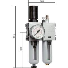 CL 38 F AM Futura Wartungseinheit, 2-tlg., G 3/8", 0,5-8 bar, Baur.1