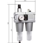 CL 10-6 M AM Multifix Wartungseinheit (5), 2-tlg., G 1", 0,2-6 bar