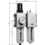 CL 10-4 F Futura Wartungseinheit, 2-tlg., G 1", 0,2-4 bar, Baur.4