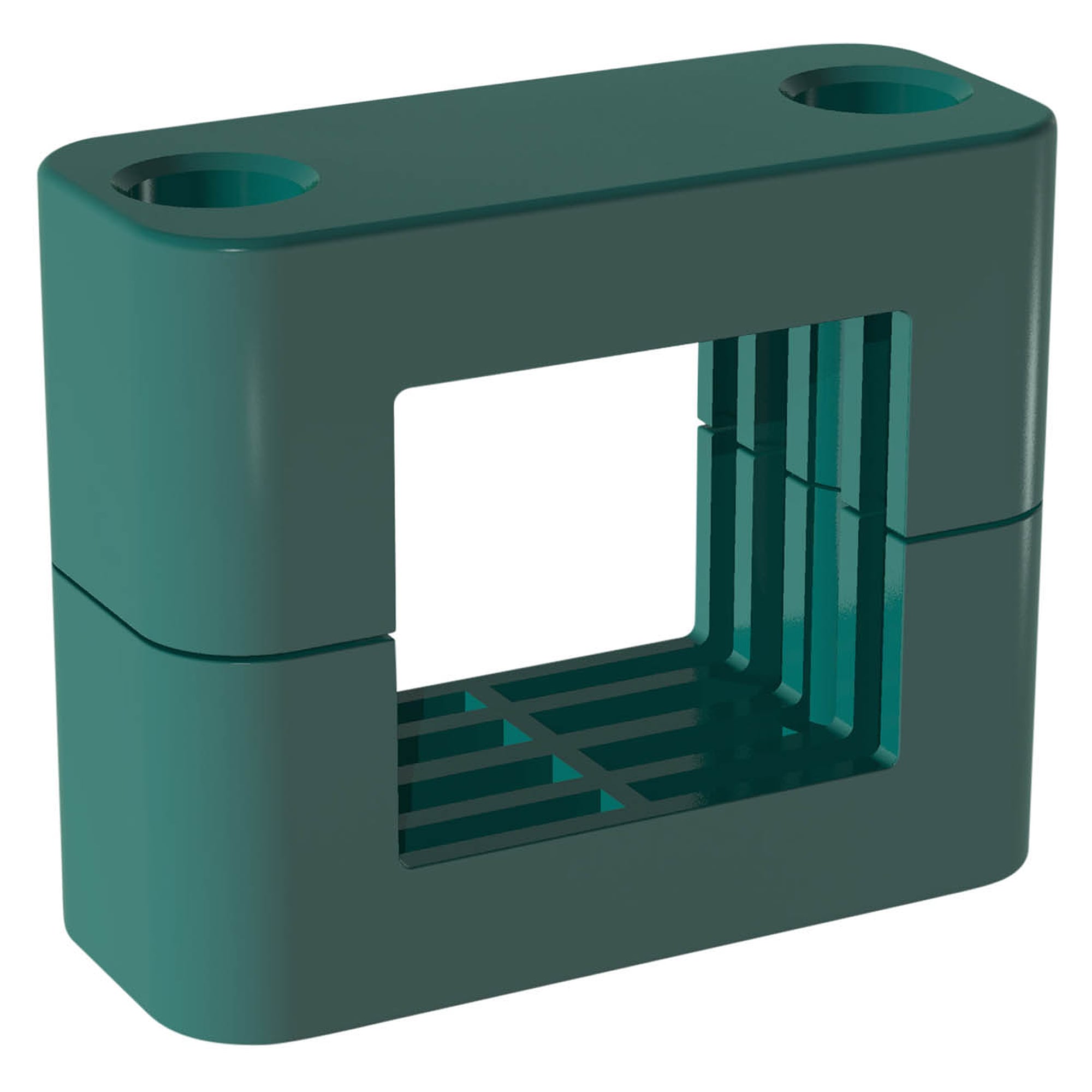 Complete Clamp Size 5 sq. 40 mm Polypropylene W10 ribbed, preload - Stauff 1110000911
