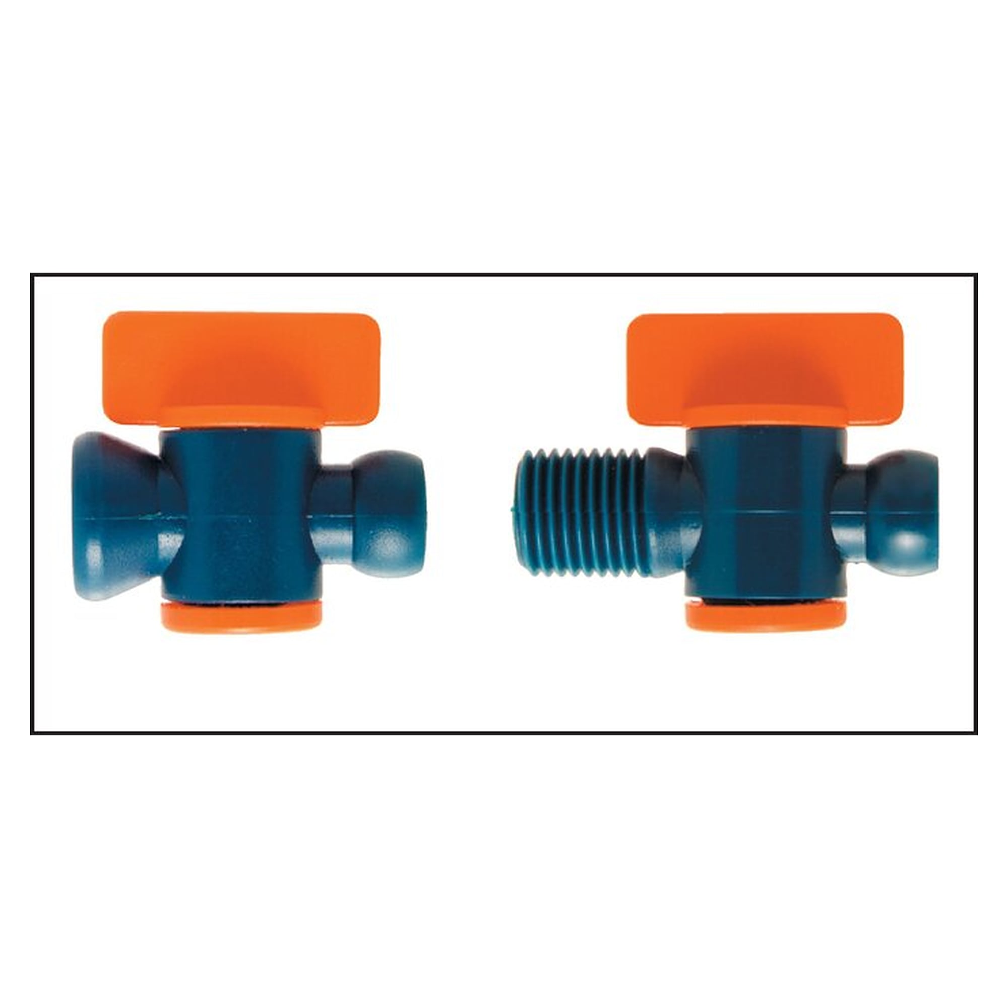 Articulated hose 1/4", shut-off cock, thread R 1/4" and articulated hose connection