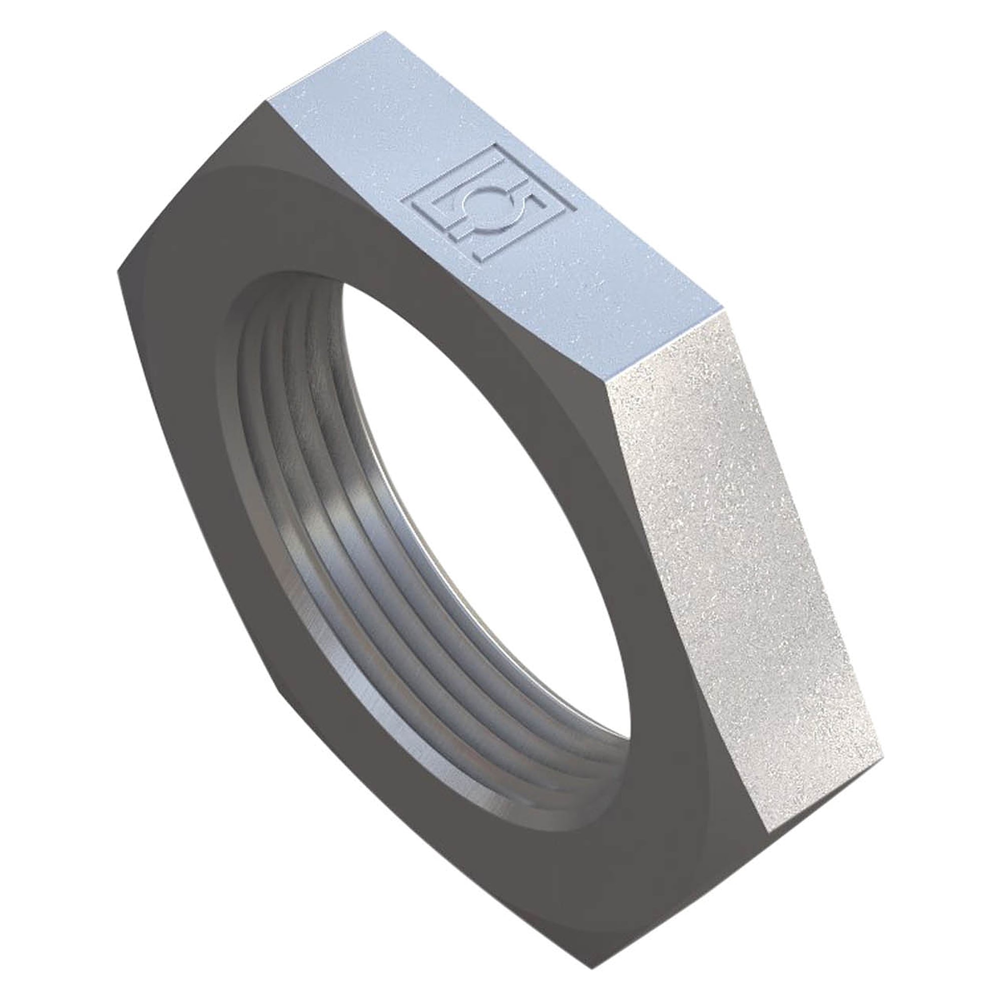 Elbow Bulkhead Fitting Size 22L with Lock Nut Steel, Zinc/Nickel-Plated - Stauff 6020003356