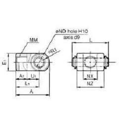 SMC IY-G05SUS. Knuckle Pin