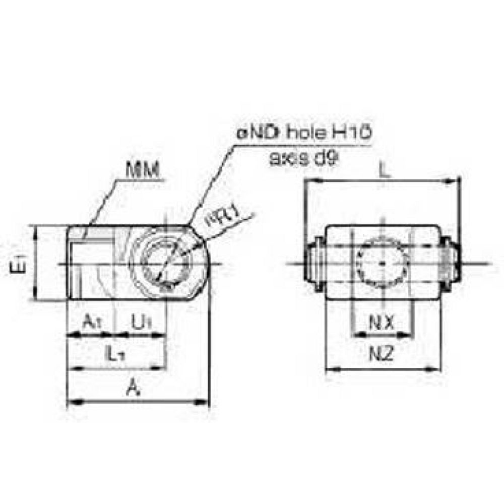 SMC YB-10. Joint and Type A & B Mounting Bracket
