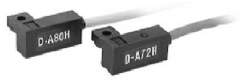 SMC D-A80H. D-A72H/A73H/A76H/A80H, Reed Switch, Rail Mounting, Grommet, In-line