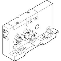 Festo 560947. End plate VMPAL-EPR-SP