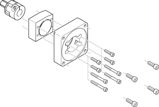 Festo EAMM-A-N80-140A (1201691) Axialbausatz