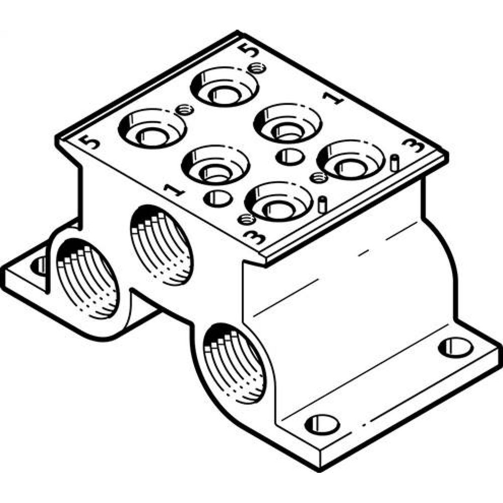 Festo CPE18-PRS-3/8-2 (543839) Anschlussblock