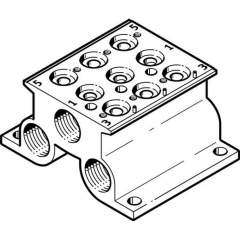 Festo 543822. Manifold block CPE10-PRS-1/4-3