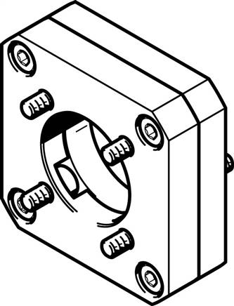 Festo 550986. Motorflansch EAMF-A-44A/B-40G