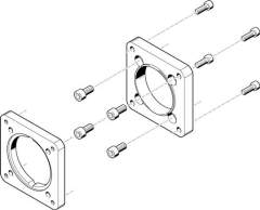 Festo 558024. Motorflansch EAMF-A-95A-120G