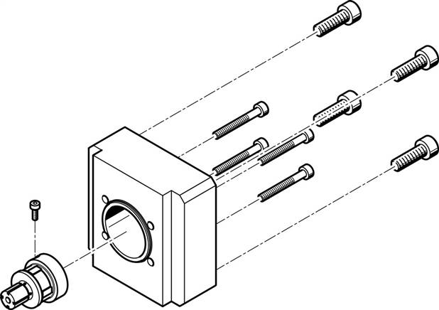 Festo 557975. Axialbausatz EAMM-A-L27-55A