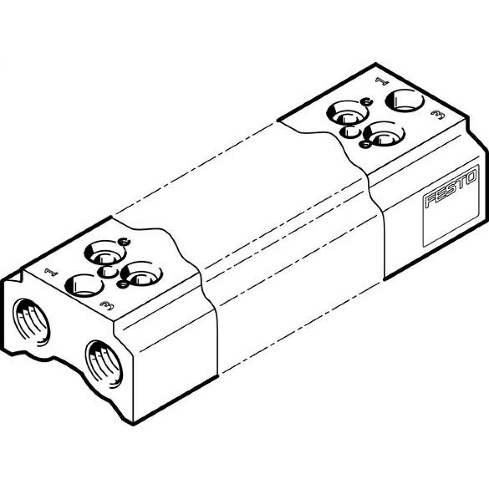 Festo 550551. Anschlussblock CPE10-3/2-PRS-1/4-3