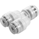 Festo 133125. Push-in Y-connector NPQP-Y-Q8-Q6-FD-P10