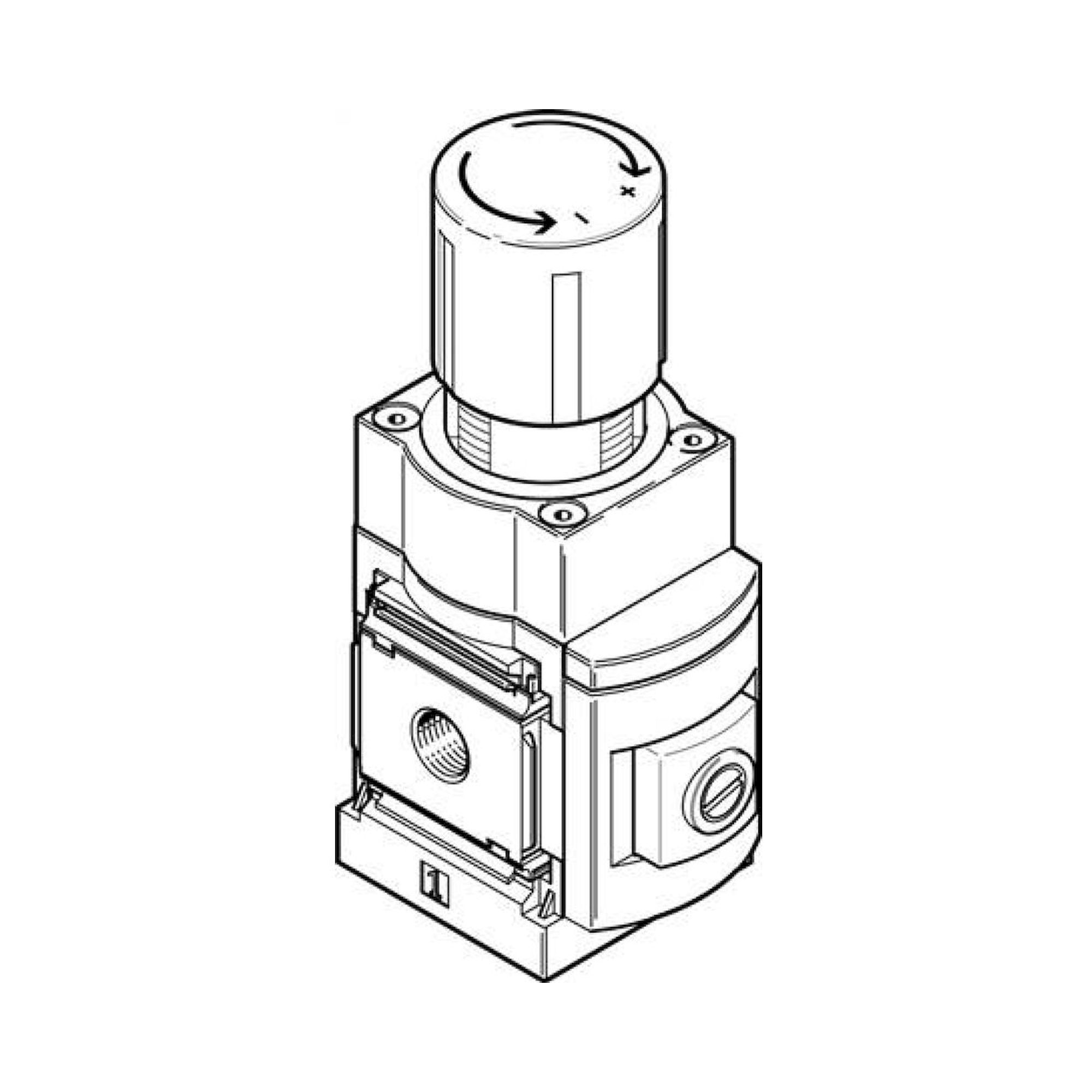 Precision pressure regulator MS6-LRP-1/4-D7-A8M-WR - Festo 595074