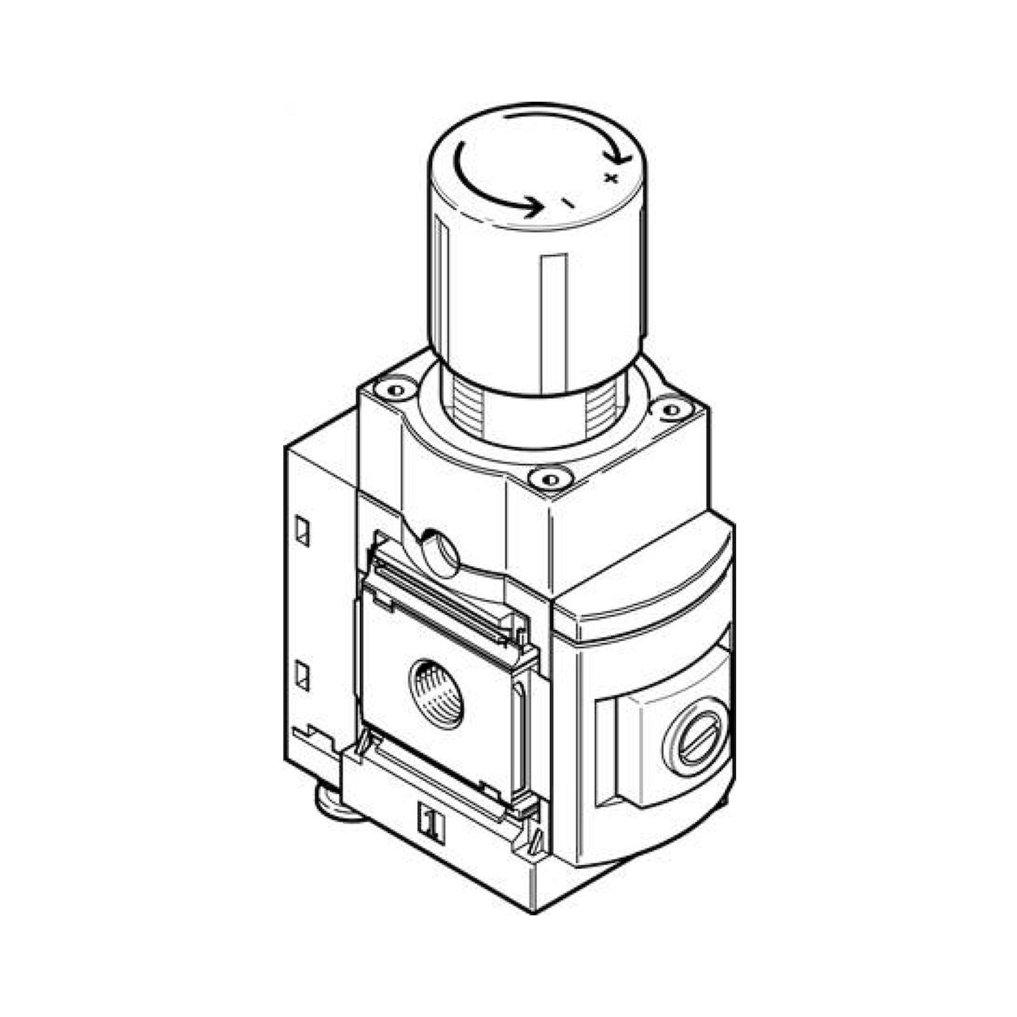 Präzisions-Druckregelventil MS6-LRPB-1/2-D7-A8M - Festo 589568