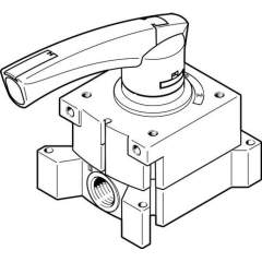 Festo 3410681. Hand lever valve VHER-P-H-B43E-M5