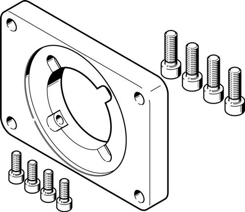 Festo 3305700. Motorflansch EAMF-A-95B-80G