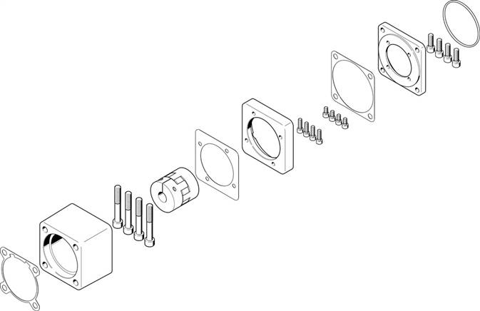 Festo 2946764. Axialbausatz EAMM-A-D80-80G-S1