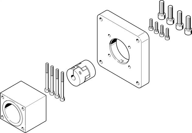 Festo EAMM-A-S62-140A-G2 (3637969) Axialbausatz