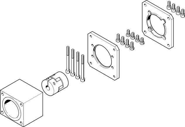 Festo 1972530. Axial kit EAMM-A-S62-80G-G2