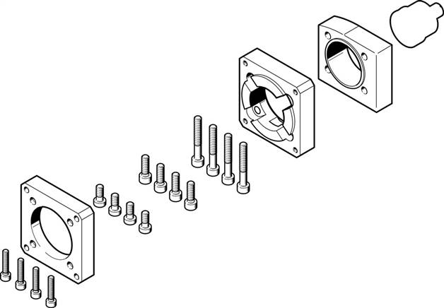 Festo 1456610. Axialbausatz EAMM-A-L38-60H