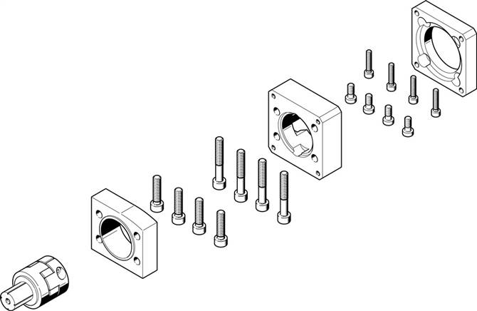 Festo 1456616. Axial kit EAMM-A-N38-60H