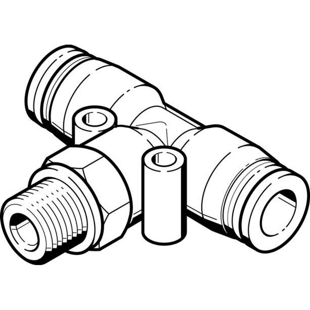 Festo 186349. Push-in T-fitting QST-G3/8-16