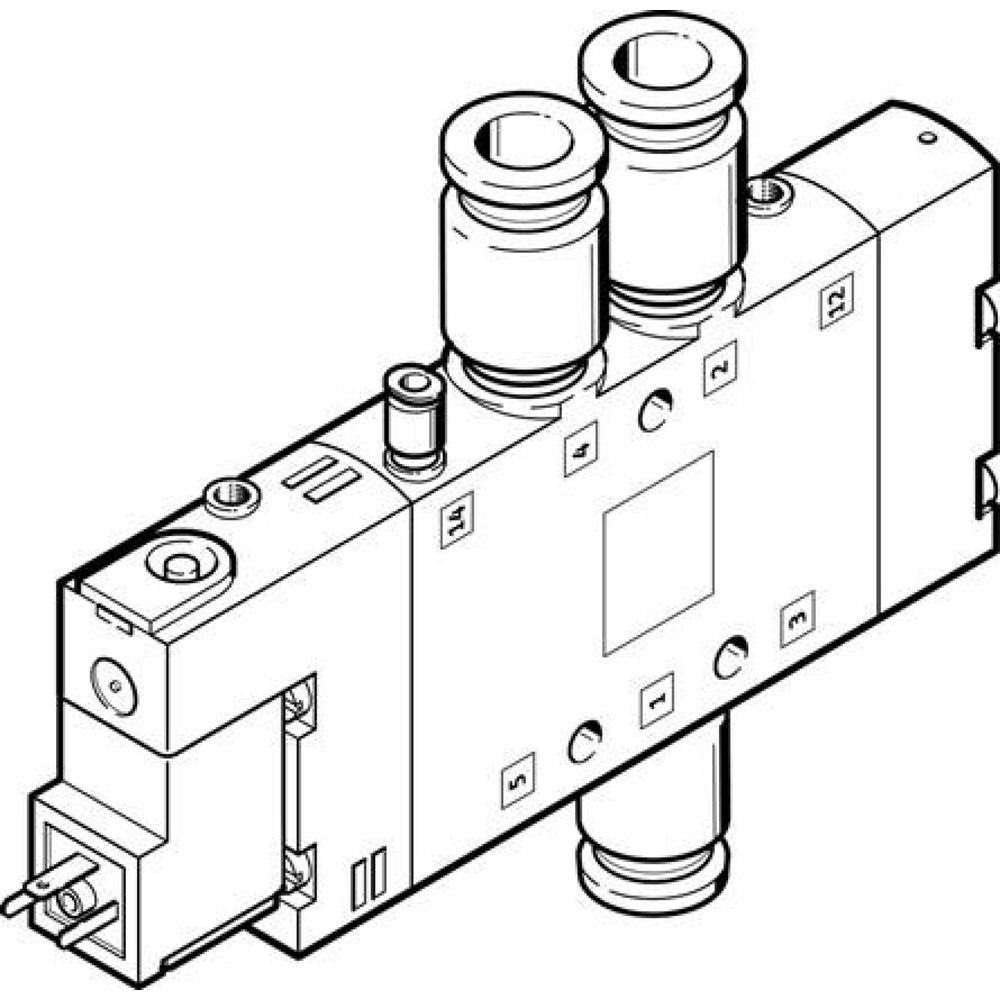 Festo 163150. Solenoid valve CPE18-M1H-5L-QS-8