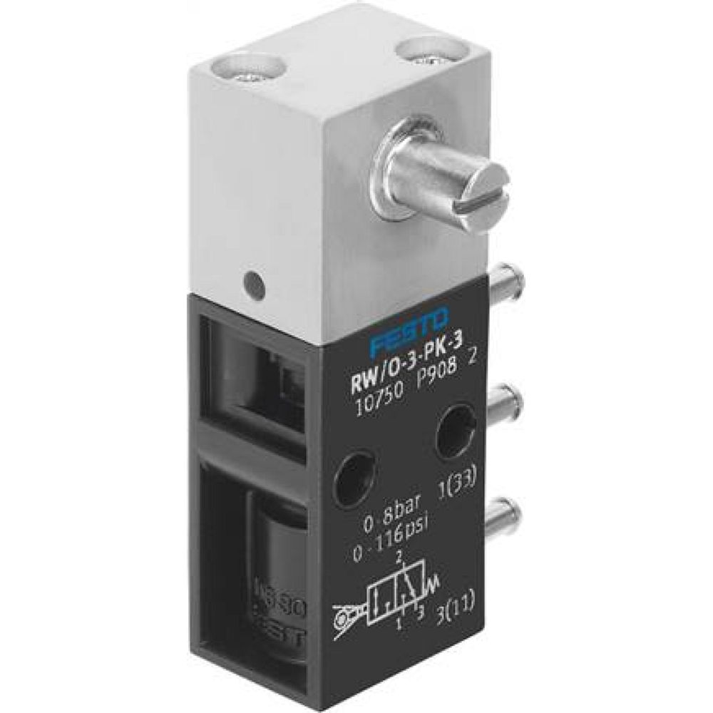 Festo 10750. Swivel lever valve RW/O-3-PK-3