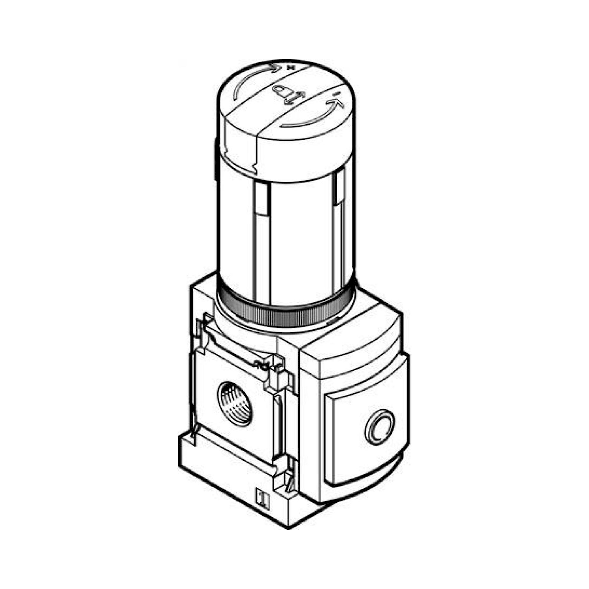 Pressure regulator MS6-LRB-1/2-D5-VS-DM2 - Festo 576540
