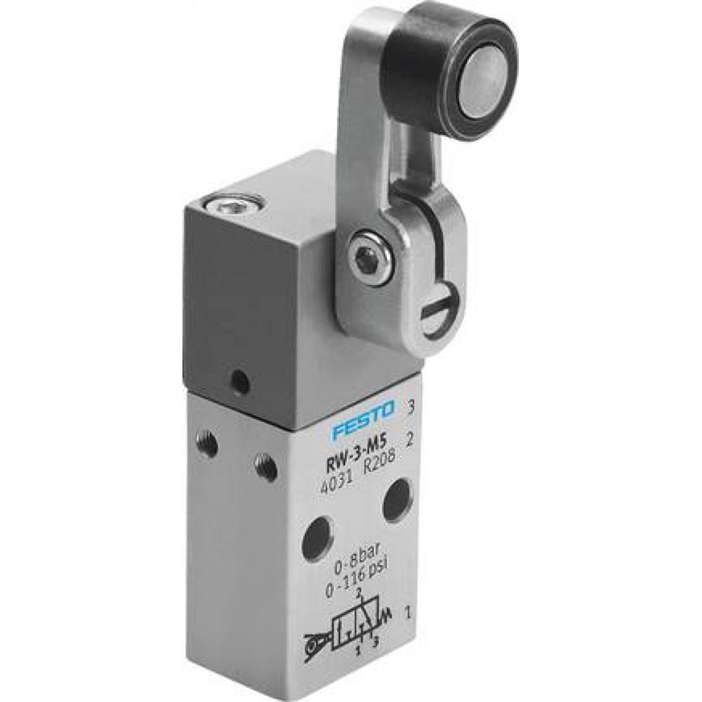 Festo 4031. Swivel lever valve RW-3-M5