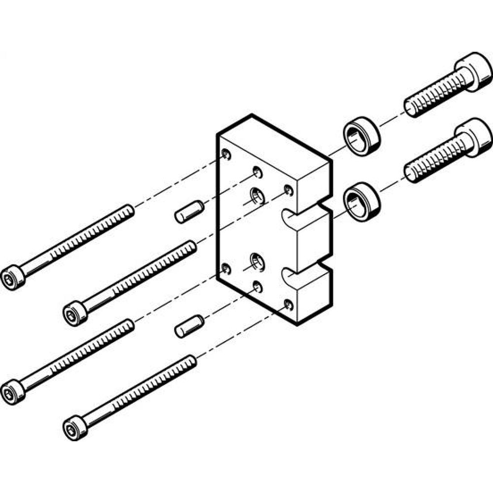 Festo 537167. Adapter kit HAPG-73