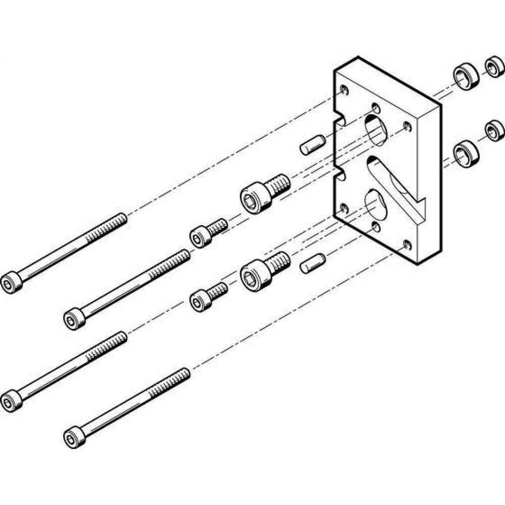 Festo 537173. Adapterbausatz HAPG-SD2-23