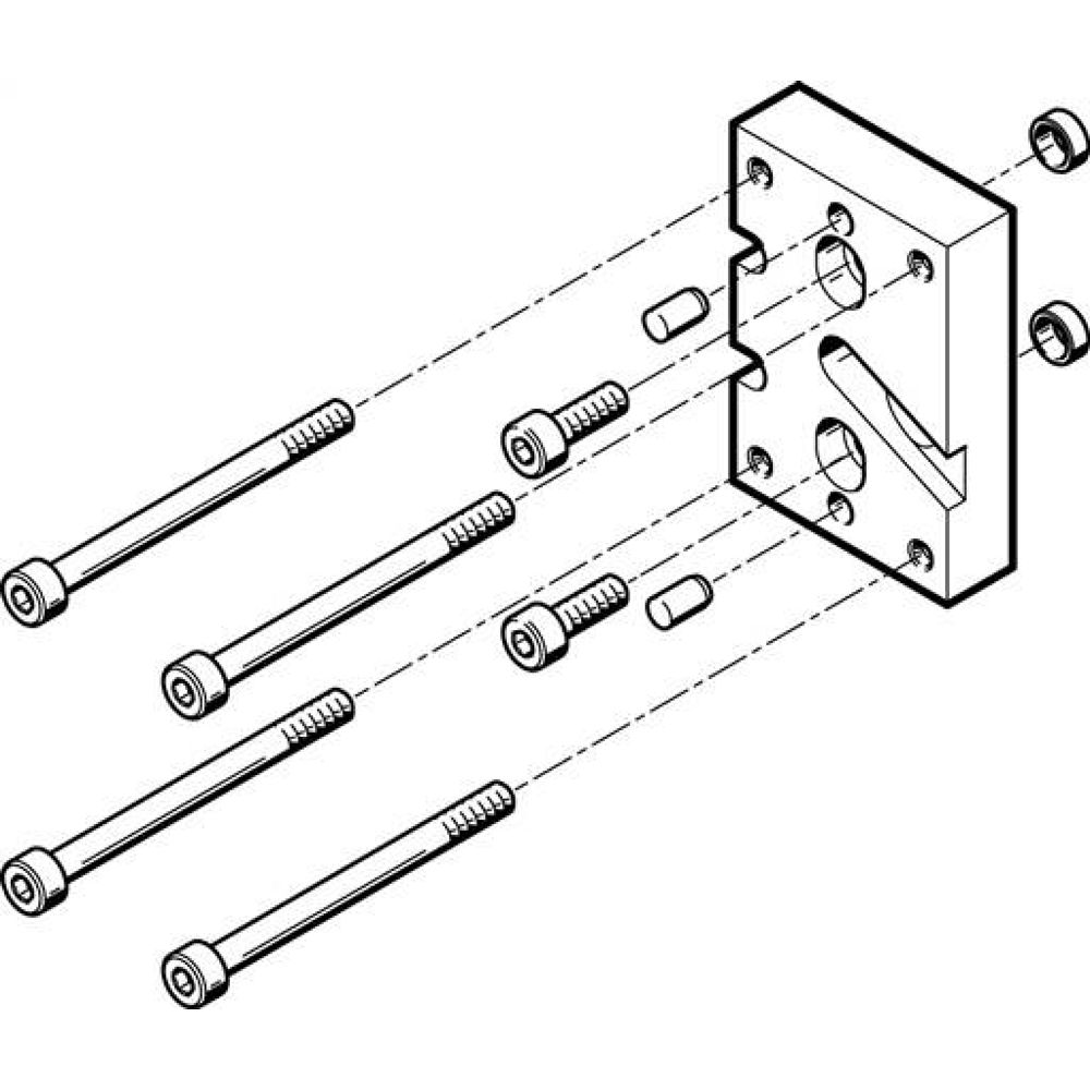 Festo 537181. Adapter kit HAPG-SD2-25