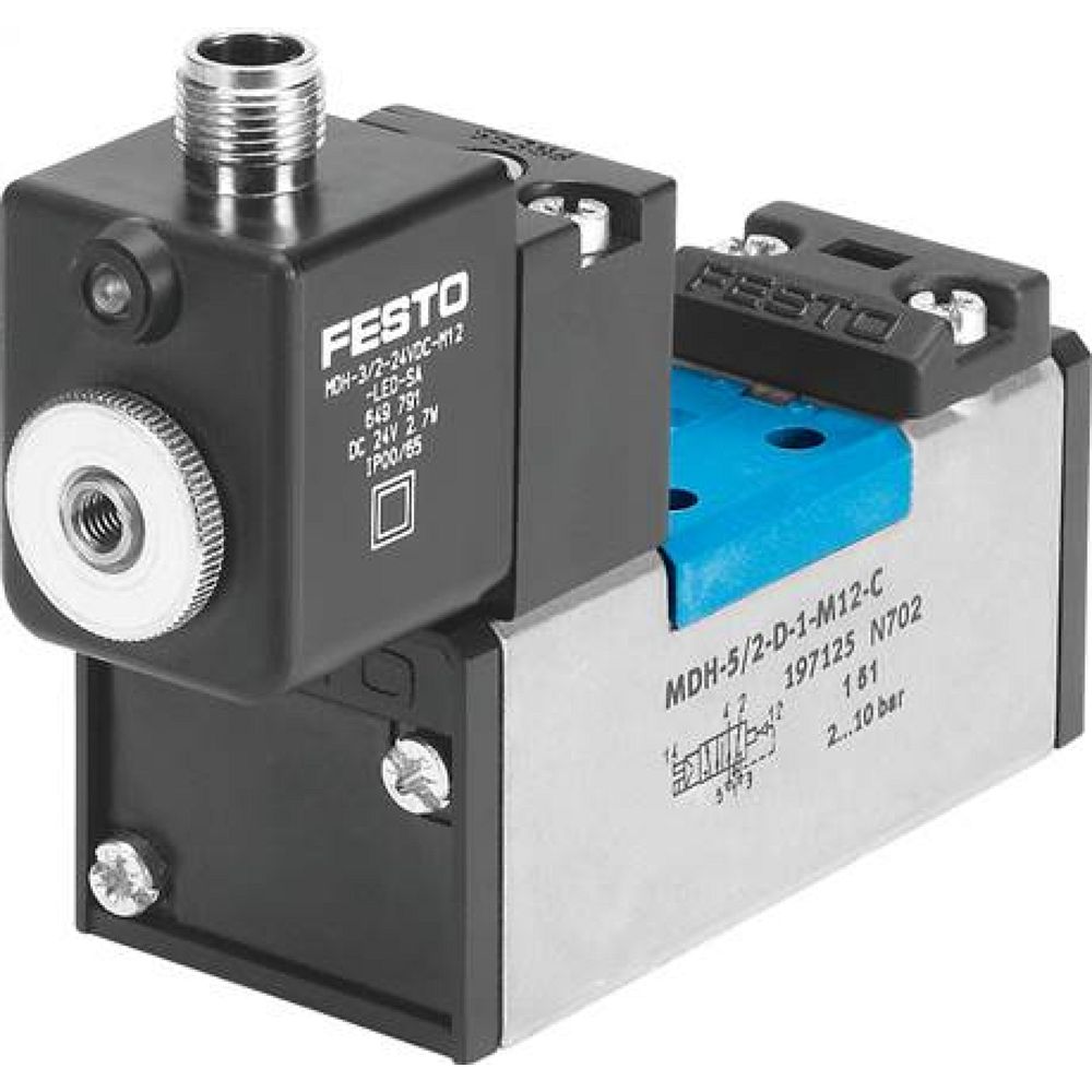 Festo 533009. Magnetventil MDH-5/2-D-3-M12-C