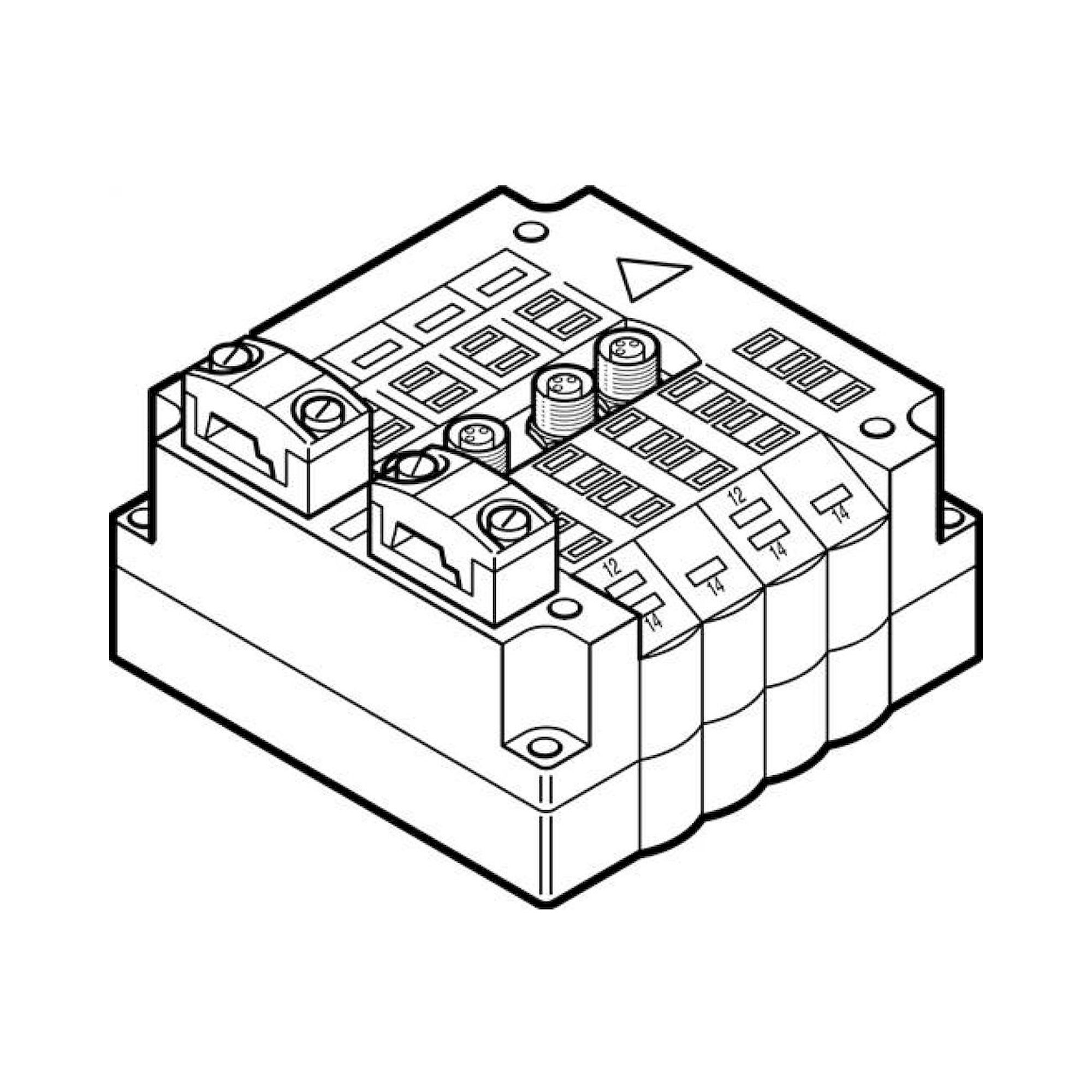 Electrical interface-SET CPV14-GE-FB-6 - Festo 123875