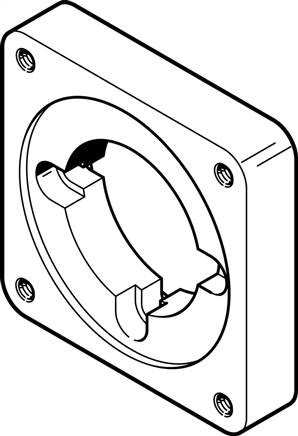 Festo 533140. Motor flange EAMF-A-64A/B-87A